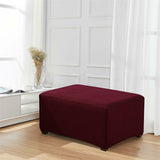 Stretchy,Fabric,Footstool,Cover,Square,Ottoman,Protector,Stretch,Slipcover