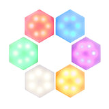 Loskii,Modular,Touch,Dimmable,Lights,Timing,Remote,Control,Hexagonal,Night,Light