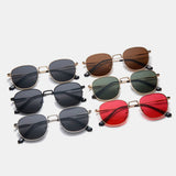 Unisex,Retro,Small,Metal,Square,Frame,Outdoor,Protection,Fashion,Sunglasses