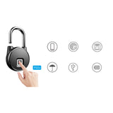 ANYTEK,Bluetooth,Fingerprint,Smart,Modes,Unlock,Fingerprint,Mobile,Keyless,Padlock,Waterproof,Charging,Security,Padlock,Travel