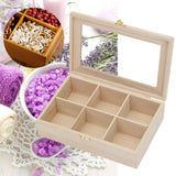 Compartments,Wooden,Kitchen,Spice,Display,Storage,Chest,Essential,Container