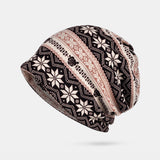 Women,Winter,Cotton,Snowflake,Pattern,Flower,Printing,Beanie,Gaiter,Shield