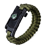 IPRee,Survival,Bracelet,Outdoor,Emergency,Paracord,Whistle,Compass