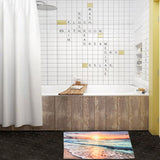 Ocean,Beach,Sunset,Polyester,Waterproof,Bathroom,Shower,Curtain,Decor