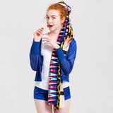 Women,Business,Scarves,Graphic,Print,Neckerchief,Satin,Scarf,Headscarf,Female