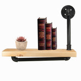 Single,Layer,Wooden,Shelf,Industrial,Rustic,Mount,Display,Shelving,Bracket