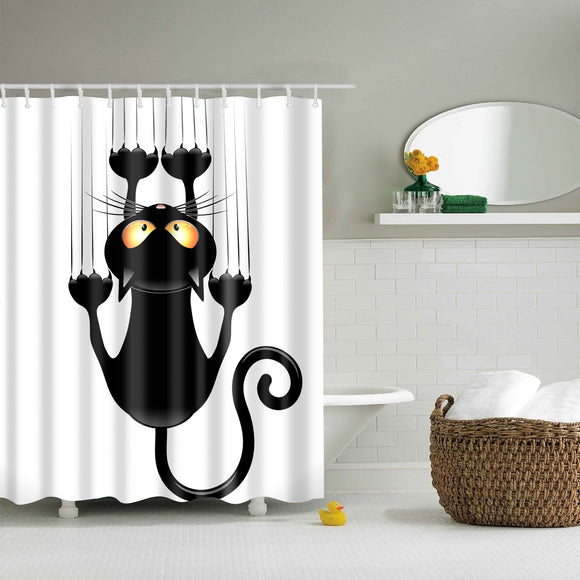 180x180cm,Cartoon,Bathroom,Fabric,Shower,Curtain,Waterproof,Polyester,Hooks