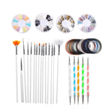 34Pcs,Design,Dotting,Painting,Drawing,Polish,Brush