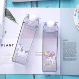 Portable,Novelty,Carton,Shaped,Cartoon,Unicorn,Printed,Water,Bottle