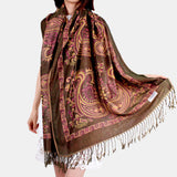 Women,Ethnic,Style,Thick,Scarf,Shawl,Tassel
