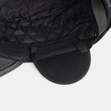 Genuine,Leather,Winter,Protection,Solid,Color,Peaked