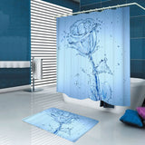 Printing,Romantic,Water,Flower,Waterproof,Bathroom,Shower,Curtain,Toilet,Cover,Floor,Bathroom