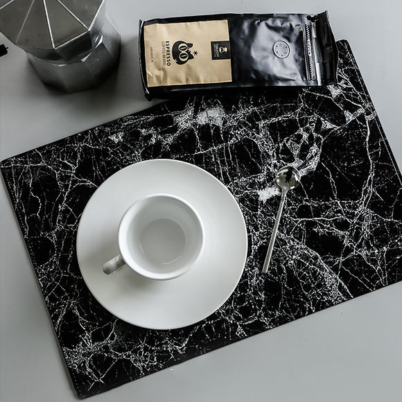 Marble,Placemats,Kitchen,Dining,Table,Place,Decor,45x30CM