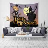 Loskii,Halloween,Tapestry,Pumpkin,Print,Hanging,Tapestry,Decor,Halloween,Decorations