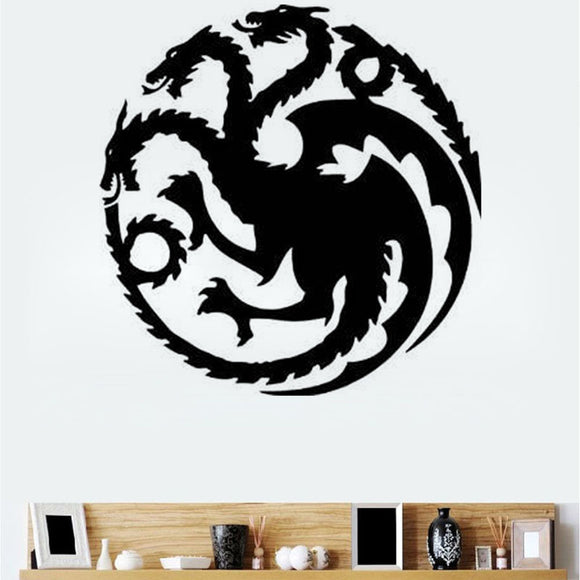 Thrones,Tangeri,Targaryen,Family,Emblem,Three,Dragon,Carved,Stickers