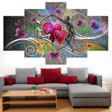 Abstract,Butterfly,Canvas,Printed,Paintings,Decor