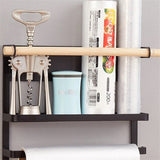 Magnetic,Refrigerator,Fridge,Sidewall,Paper,Towel,Holder,Storage,Shelf,Kitchen,Organizer,Space,Saver