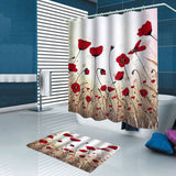 Painting,Shower,Curtain,Bathroom,Flower,Waterproof,Polyester,Fabric,Bathroom,Floor