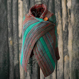 Women's,Scarf,Casual,Multicolor,Stripes,Round,Scarves,Shawls