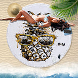 150x150CM,Fabric,Round,Beach,Towel,Tassel,Blanket,Towel