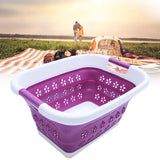 Large,Collapsible,Laundry,Drain,Basket,Clothes,Fruits,Space,Saving,Foldable