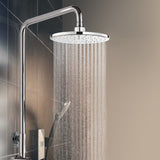 Rainfall,Shower,Large,Pressure,Shower,Polish,Chrome,Finish,Filter