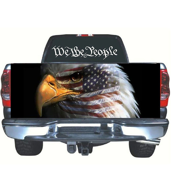 American,Eagle,Stars,Indoor,Decoration,Truck,Window,Graphic,Decal,Sticker