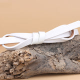 Women,First,Layer,Cowhide,Casual,Knotted,Dress,Decorative,Waistband