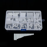 Suleve,M3NH14,140Pcs,Nylon,Standoff,White,Female,Female,Column,Spacer