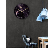 Loskii,CC022,Creative,Starry,Pattern,Clock,Clock,Quartz,Clock,Office,Decorations