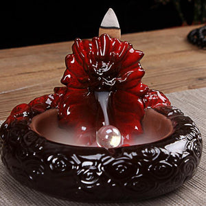 Ceramic,Dragon,Backflow,Incense,Burner,Incense,Holder,Ashtray,Fragrant,Censer,Clear,Decor