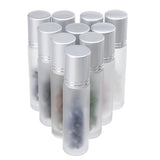 10Pcs,Frosted,Glass,Crystals,Essential,Gemstone,Roller,Inside,Bottle