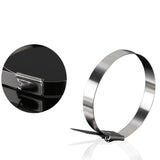 Suleve,100Pcs,Stainless,Steel,Locking,Cable,Organizer
