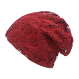 Women,Flowers,Breathable,Beanie,Comfortable,Soild,Color,Sunshade