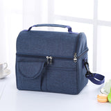 Portable,Insulated,Lunch,Cooler,Picnic,Travel,Carry,Shoulder