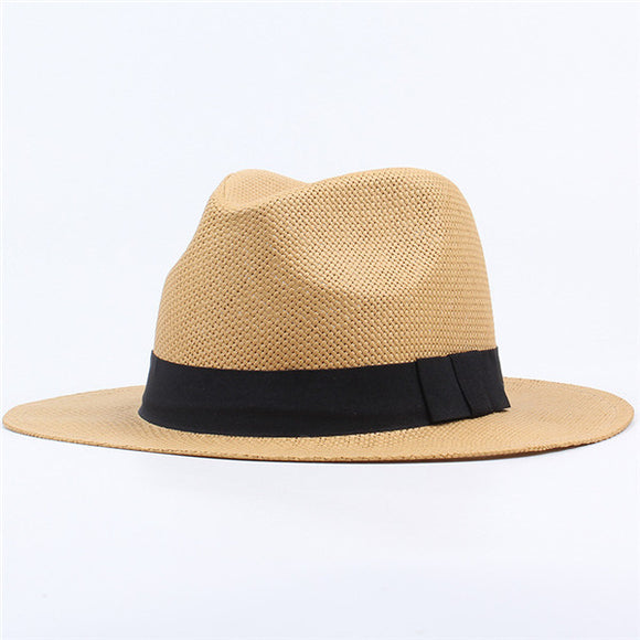 Women,Panama,Straw,Classic,Western,Beach,Bucket