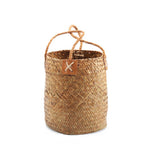 Straw,Woven,Flower,Portable,Plant,Storage,Baskets,Flower,Handmade,Hanging,Basket,Decor