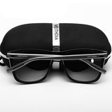 Vintage,UV400,Polarized,Sunglasses,Square,Frame,Outdooors,Driving,Glasses