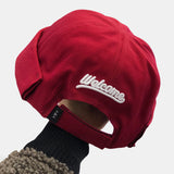 Unisex,Street,Hipsters,Letters,Embroidered,Casual,Melon,Brimless
