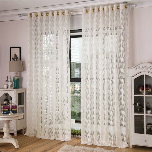 Panel,Jacquard,Feather,Painted,Sheer,Tulle,Curtains,Bedroom,Balcony,Window,Screening,Colors