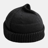 Unisex,Solid,Color,Winter,Elastic,Brimless,Landlord,Skull