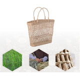 Women,Handwoven,Seaweed,Hollow,Beach,Handbag,Straw,Summer,Shoulder