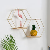 Hexagon,Mounted,Shelf,Nordic,Storage,Bookshelf,Decorations,Display,Stand,Organizer,Office,Living,Bathroom,Furniture