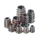 Suleve,MXZN4,130Pcs,Alloy,Furniture,Drive,Threaded,Insert,Assortment