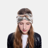 Women,Lattice,Printing,Outdoor,Sport,Headdress,Elastic,Cross,Headband