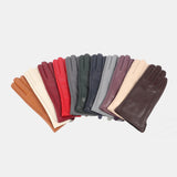 Women,Genuine,Leather,Outdoor,Fashion,Velvet,Thicken,Gloves,Riding,Cycling