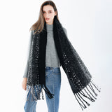 190*56,Women,Winter,Vintage,Artificial,Cashmere,Scarf,Tassel,Shawl