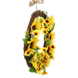 Artificial,Sunflower,Wreath,Flower,Wreath,Wedding,Party,Decorations