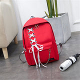 Canvas,Backpack,Student,School,Rucksack,Shoulder,Outdoor,Travel