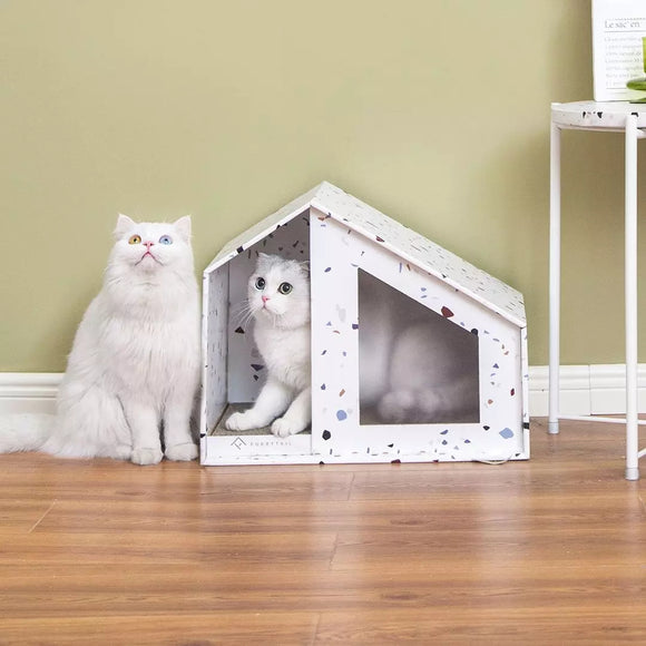 Furrytail,Comfortable,House,Sizes,House,Foldable,Corrugated,Paper,House,Scratching,Board,accessories